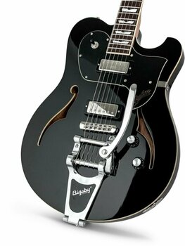 Semi-akoestische gitaar Baum Guitars Original Series - Leaper Tone TD Pure Black - 4