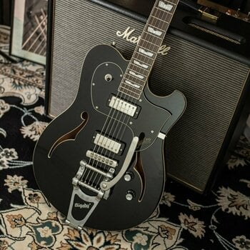 Ημιακουστική Κιθάρα Baum Guitars Original Series - Leaper Tone TD Pure Black - 13