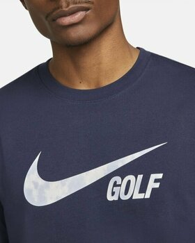 Polo Shirt Nike Swoosh Mens Golf T-Shirt Midnight Navy S - 3