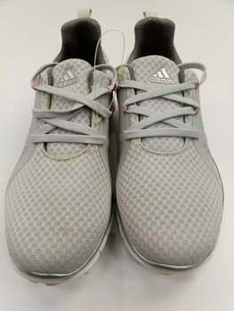 Damen Golfschuhe Adidas Adicross Classic Grey One/Silver Metallic/True Pink 36 2/3 (Beschädigt) - 2