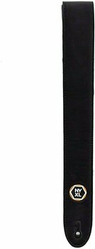 Leather guitar strap D'Addario Planet Waves 20NYXL01 Leather guitar strap Black - 2