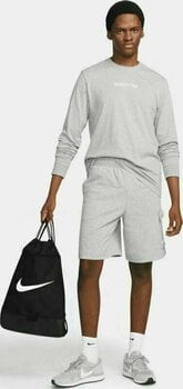 Városi hátizsák / Táska Nike Brasilia 9.5 Drawstring Bag Black/Black/White 18 L Cipőtakaró - 7