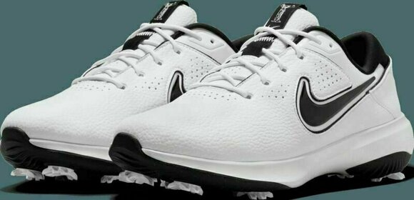 Chaussures de golf pour hommes Nike Victory Pro 3 Next Nature Mens Golf Shoes White/Black 42,5 - 4