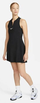 Skirt / Dress Nike Dri-Fit Advantage Womens Tennis Dress Black/White S - 2