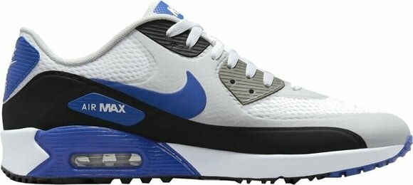 Chaussures de golf pour hommes Nike Air Max 90 G Mens Golf Shoes White/Black/Photon Dust/Game Royal 44 - 8