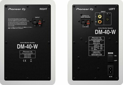 2-pásmový aktivní studiový monitor Pioneer Dj DM-40-W - 4