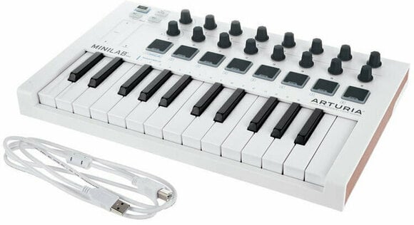 MIDI toetsenbord Arturia MiniLab MK II WH - 4