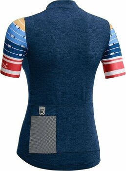 Odzież kolarska / koszulka Dotout Touch Women's Jersey Golf Melange Blue M - 2