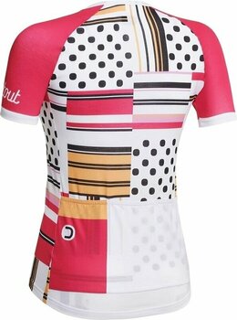 Велосипедна тениска Dotout Square Women's Jersey Джърси Fuchsia XS - 2