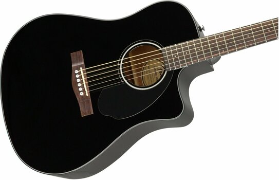 Elektroakustická kytara Dreadnought Fender CD-60SCE Black - 3