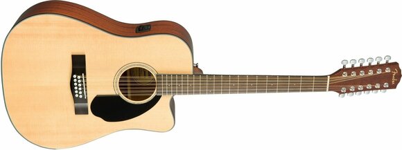 12-string Acoustic-electric Guitar Fender CD-60SCE-12 Natural - 2