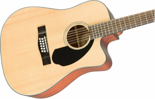 12-snarige elektrisch-akoestische gitaar Fender CD-60SCE-12 Natural - 4