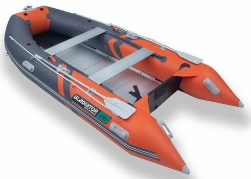 Uppblåsbar båt Gladiator Uppblåsbar båt C370AL 370 cm Orange/Dark Gray - 2