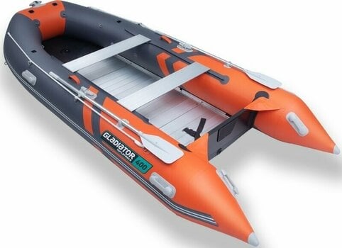 Inflatable Boat Gladiator Inflatable Boat C420AL 420 cm Orange/Dark Gray - 3