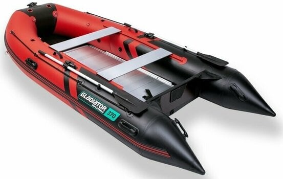Uppblåsbar båt Gladiator Uppblåsbar båt C370AL 370 cm Red/Black - 3