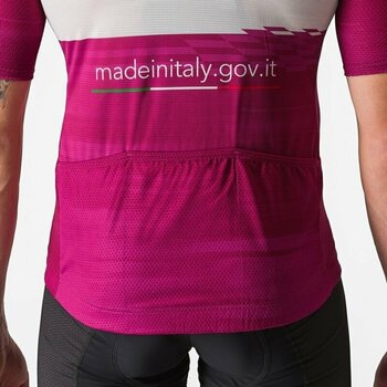 Odzież kolarska / koszulka Castelli Giro106 Competizione Jersey Golf Ciclamino L - 7