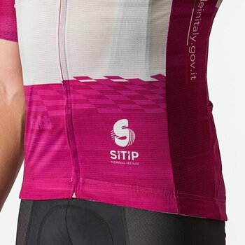 Odzież kolarska / koszulka Castelli Giro106 Competizione Jersey Ciclamino 3XL - 4