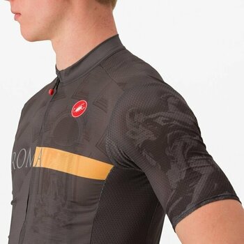 Biciklistički dres Castelli Giro Roma Jersey Dres Antracite/Dark Gray/Giallo S - 6