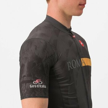Biciklistički dres Castelli Giro Roma Jersey Dres Antracite/Dark Gray/Giallo S - 7