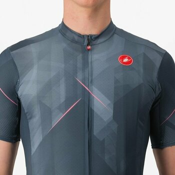 Odzież kolarska / koszulka Castelli Giro Tre Cime Di Lavaredo Jersey Golf Blu Abisso S - 4