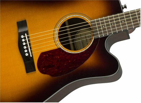 electro-acoustic guitar Fender CD-140SCE with Case Sunburst - 5