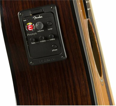 Електро-акустична китара Дреднаут Fender CD-140SCE with Case Sunburst - 6