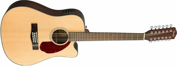 12-snarige elektrisch-akoestische gitaar Fender CD-140SCE-12 with Case Natural - 2