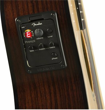 Dreadnought elektro-akoestische gitaar Fender CC-140SCE with Case Natural - 8