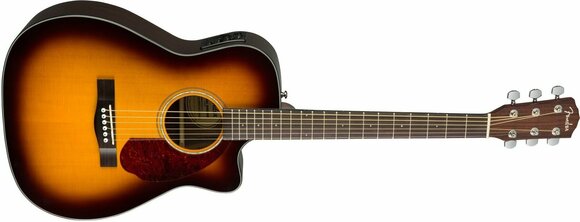elektroakustisk guitar Fender CC-140SCE with Case Sunburst - 2