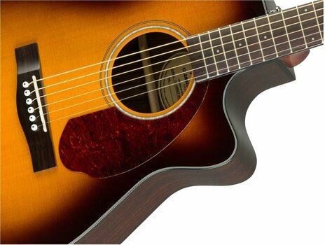 electro-acoustic guitar Fender CC-140SCE with Case Sunburst - 5