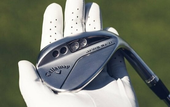 Golfschläger - Wedge Callaway JAWS RAW Full Toe Chrome Wedge 56-10 J-Grind Graphite Left Hand - 8