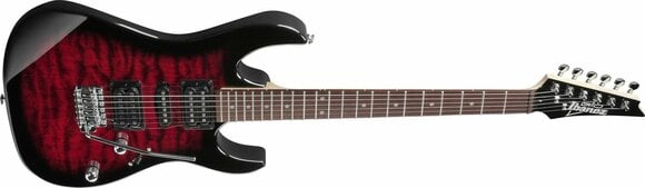 Elektrická kytara Ibanez GRX70QA-TRB Transparent Red Burst - 3