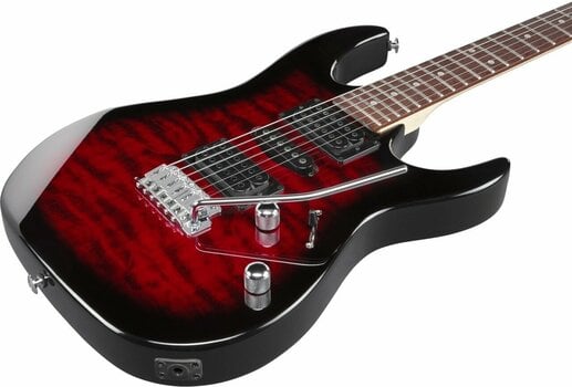 Elektrická kytara Ibanez GRX70QA-TRB Transparent Red Burst - 4