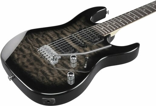E-Gitarre Ibanez GRX70QA-TKS Transparent Black Burst - 4