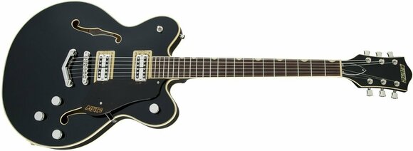 Semi-akoestische gitaar Gretsch G6609 Players Edition Broadkaster Double-Cut Black - 4
