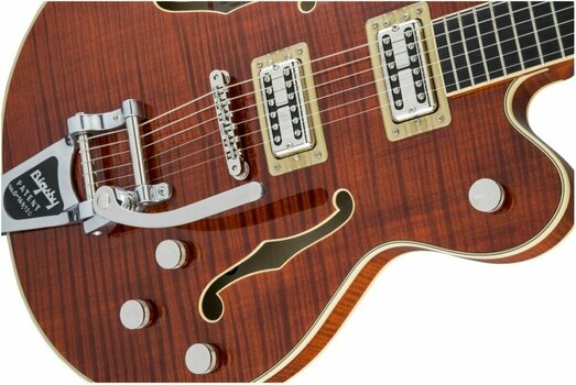 Gitara semi-akustyczna Gretsch G6609TFM Players Edition Broadkaster Bourbon Stain - 5
