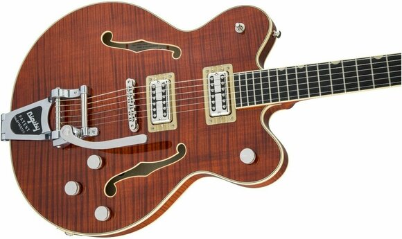 Gitara semi-akustyczna Gretsch G6609TFM Players Edition Broadkaster Bourbon Stain - 6