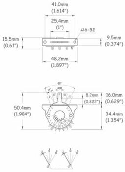 Pickup selector Partsland GST5-BLK Black Pickup selector - 2