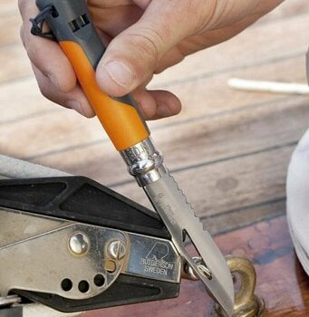 Tourist Knife Opinel N°08 Stainless Steel Outdoor Plastic Orange Tourist Knife - 8