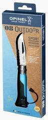 Faca para turistas Opinel N°08 Stainless Steel Outdoor Plastic Blue Faca para turistas - 2