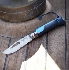 Faca para turistas Opinel N°08 Stainless Steel Outdoor Plastic Blue Faca para turistas - 4
