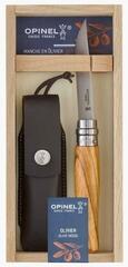 Faca para turistas Opinel Wooden Gift Box N°08 Olive Faca para turistas - 3