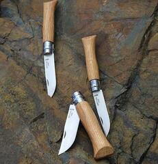 Faca para turistas Opinel N°08 Stainless Steel Oak Faca para turistas - 3