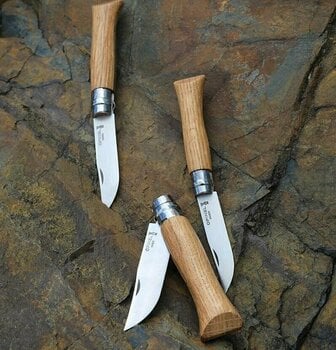 Túra kés Opinel N°08 Stainless Steel Oak Túra kés - 4