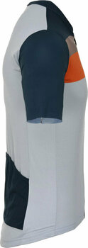 Fietsshirt Briko Jerseyko Stripe Jersey Beige/Blue Marine/Grey Sparrow/Orange Rust L - 2