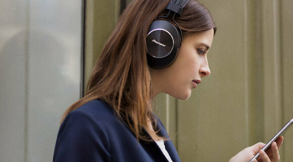 Wireless On-ear headphones Pioneer SE-MS7BT Black-Silver - 3
