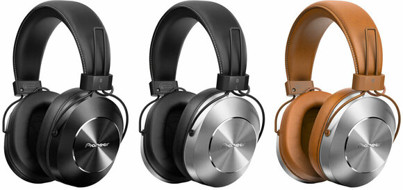 Wireless On-ear headphones Pioneer SE-MS7BT Brown-Silver - 4