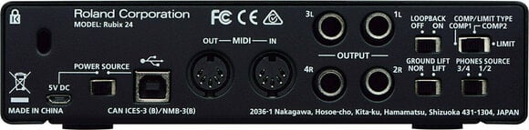 USB audio převodník - zvuková karta Roland Rubix24 - 3