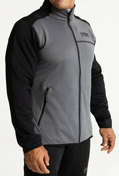 Horgászpulóver Adventer & fishing Horgászpulóver Warm Prostretch Sweatshirt Titanium/Black S - 2