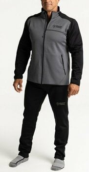 Horgászpulóver Adventer & fishing Horgászpulóver Warm Prostretch Sweatshirt Titanium/Black S - 4